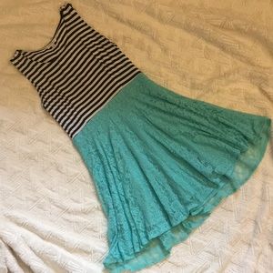 Charming Charlie swing dress teal dress sz medium